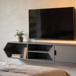 Minimalist Grey TV unit